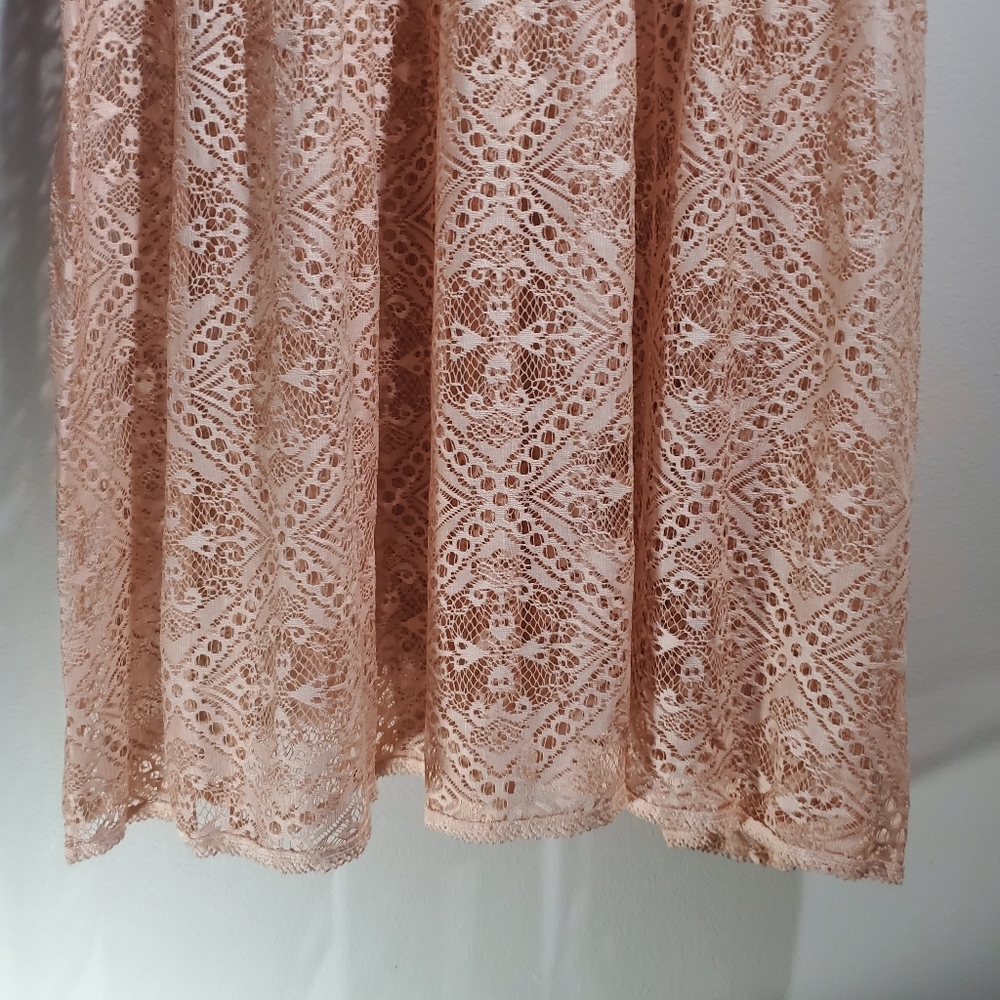 ANTHROPOLOGIE by Queen & Palm Maxima Lace Skirt Embroider Waist, Side Tassles XS - Picture 12 of 15